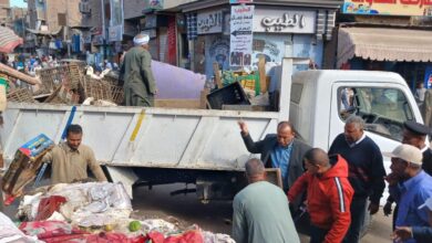 خلال حملة مكبرة لإزالة الإشغالات والتعديات بشوارع قوص .. تحرير 548 محضرًا وتنفيذ إجراءات صارمة للحفاظ على المظهر الحضاري