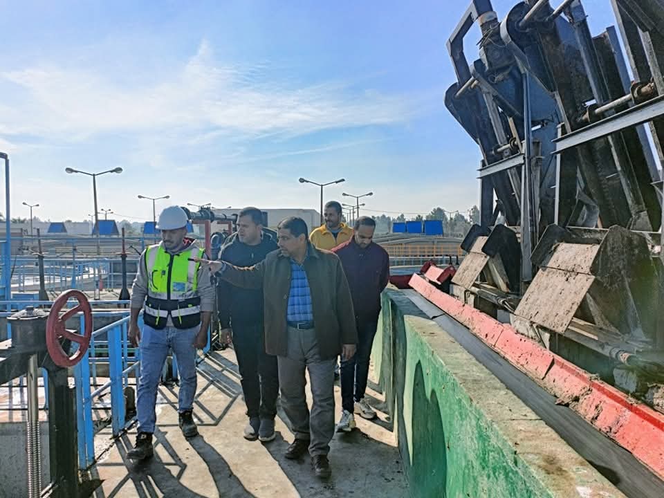 رئيس مياه المنوفية يتفقد محطتى معالجة تلا وجنزور