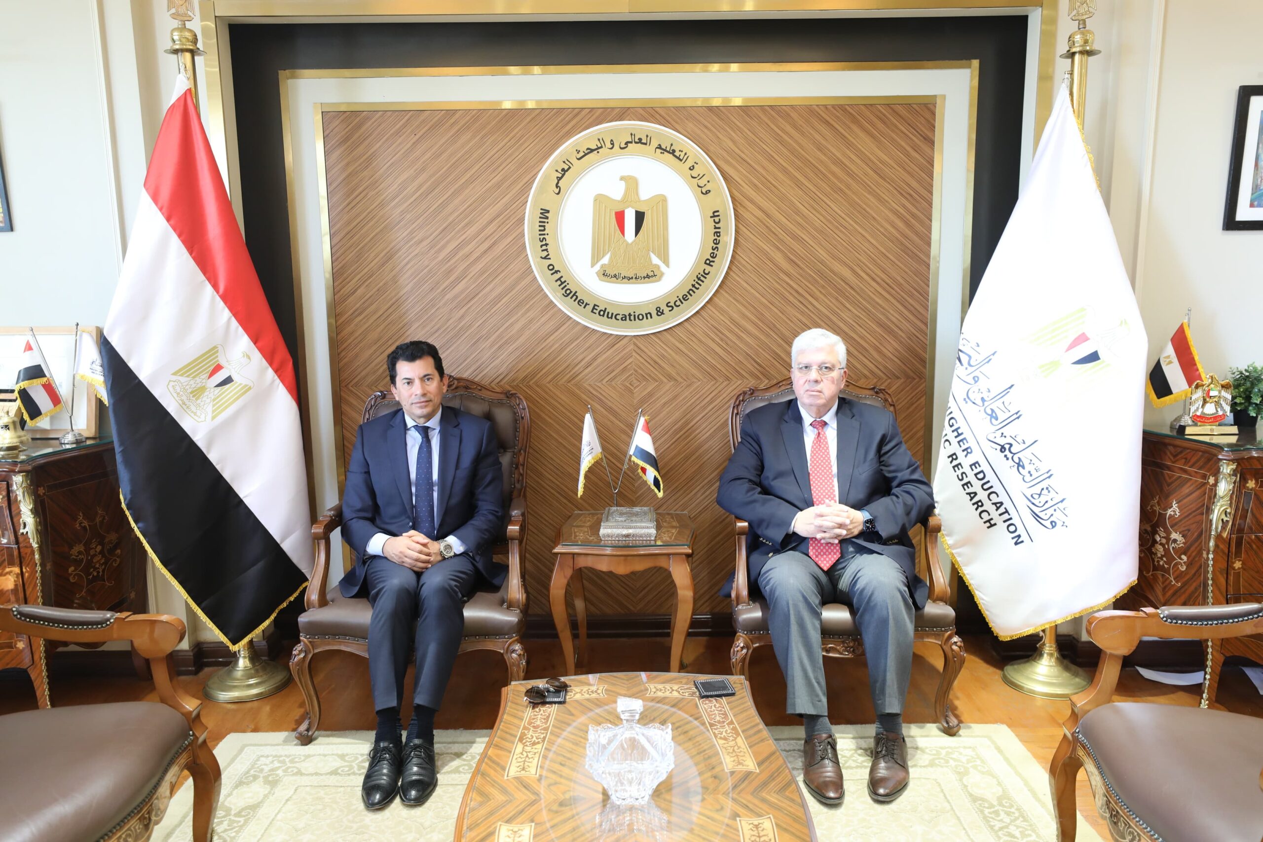 وزير التعليم العالي والبحث العلمي يترأس مجلس إدارة الاتحاد الرياضي للجامعات .. بحضور وزير الشباب والرياضة