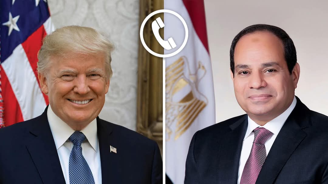 حوار هاتفيا واتفاق على السلام.. تفاصيل اتصال ترامب بالرئيس السيسى
