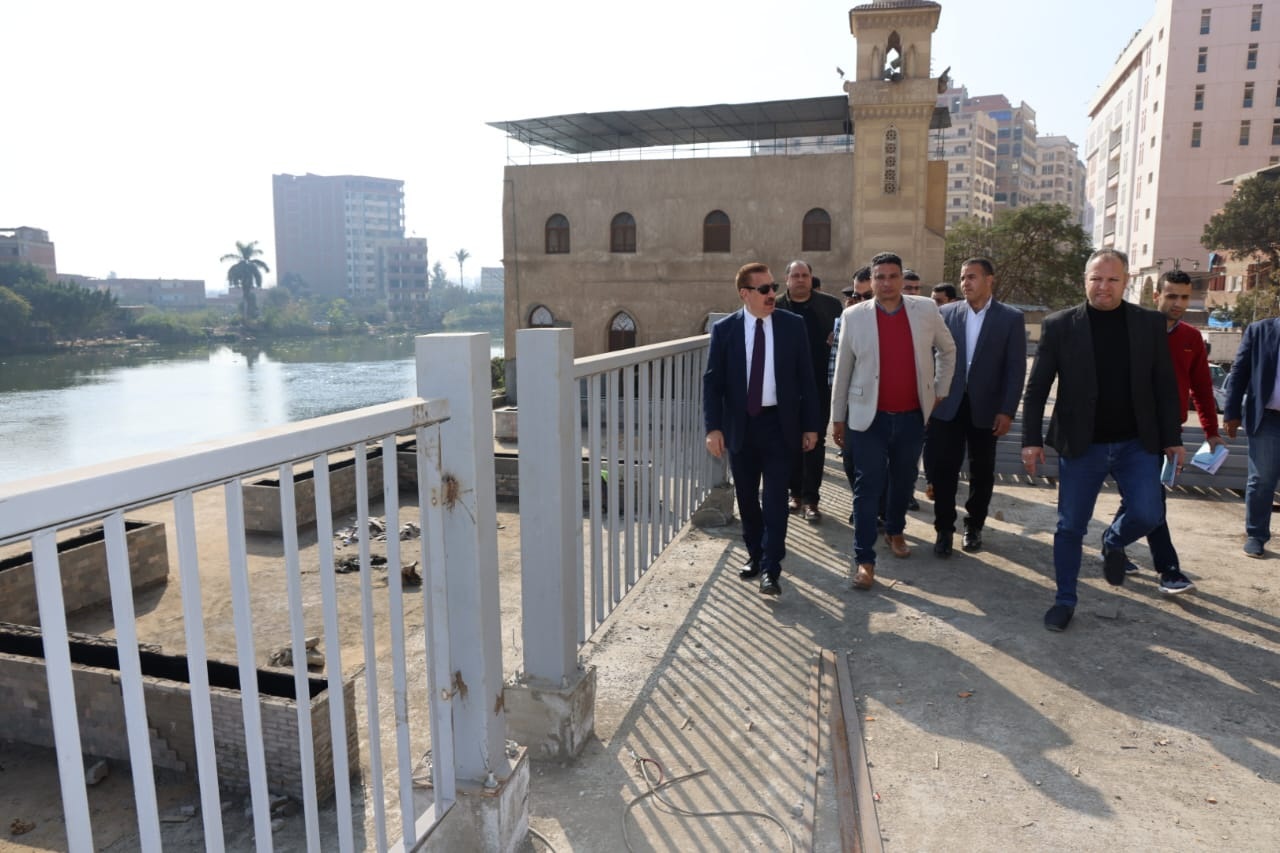 محافظ المنوفية يتفقد أعمال تطوير كورنيش شبين الكوم الجديد