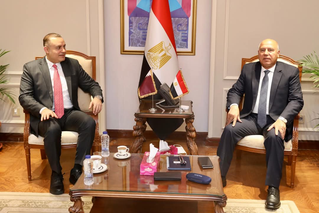 وزير الصناعة والنقل يبحث مع سفير دولة قطر بالقاهرة سبل تعزيز التعاون بين البلدين في مجالي الصناعة والنقل