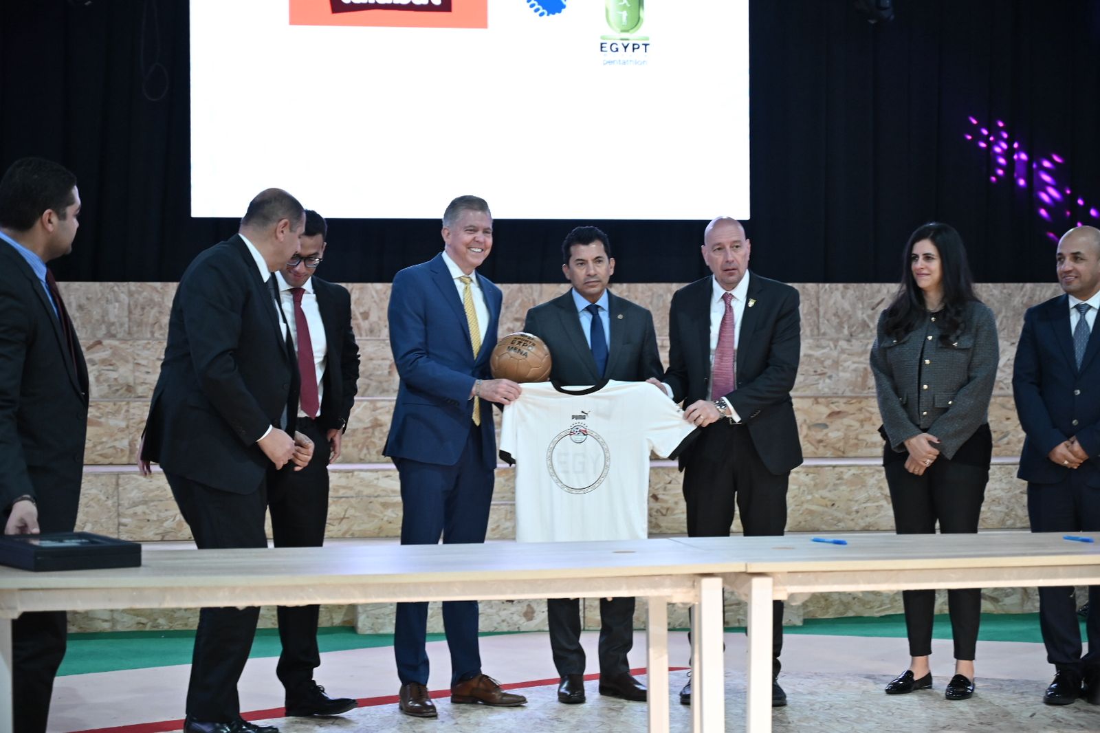 على هامش سبورتس اكسبو..وزير الشباب والرياضة يشهد وقائع المؤتمر الصحفي لبطولة كأس العالم للخماسي الحديث بمصر