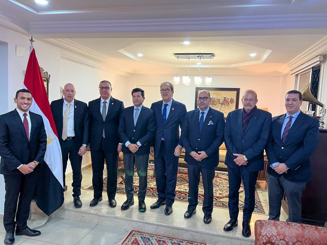 صبحي و إدريس يشاركان في اجتماعات الجمعية العمومية لـ«أنوكا» بالجزائر