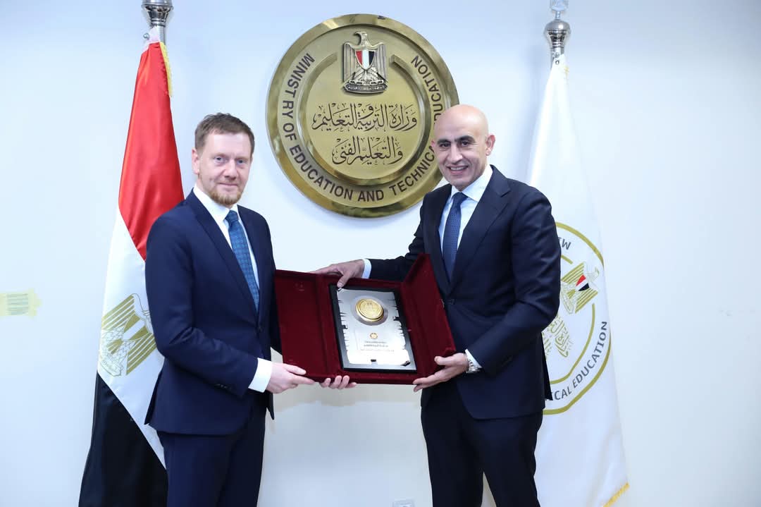 وزير التربية والتعليم يستقبل رئيس وزراء ولاية ساكسونيا الألمانية لبحث سبل تعزيز التعاون