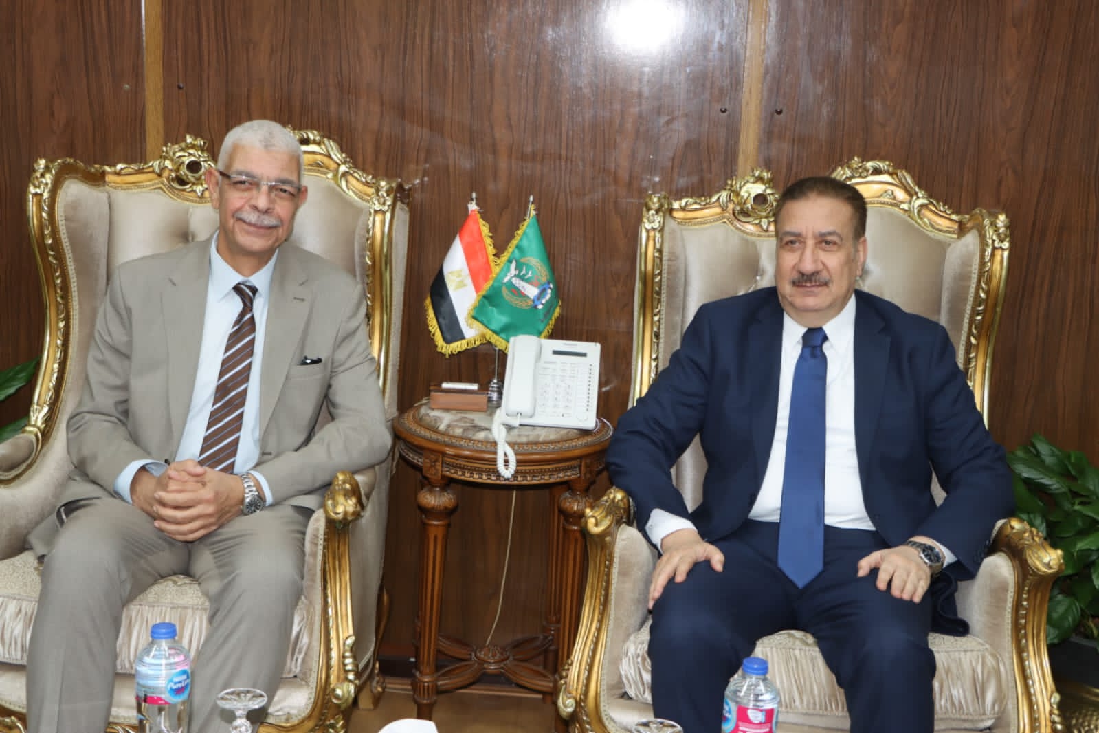 محافظ المنوفيه ورئيس الجامعه يبحثان آليات تفعيل التعاون المشترك بين المحافظة والجامعة