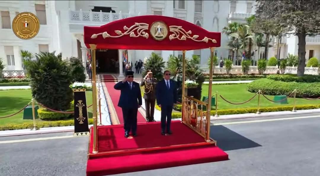 الرئيس السيسى يستقبل رئيس إندونيسيا الذى يزور مصر الآن لبحث الوضع الراهن فى غزة