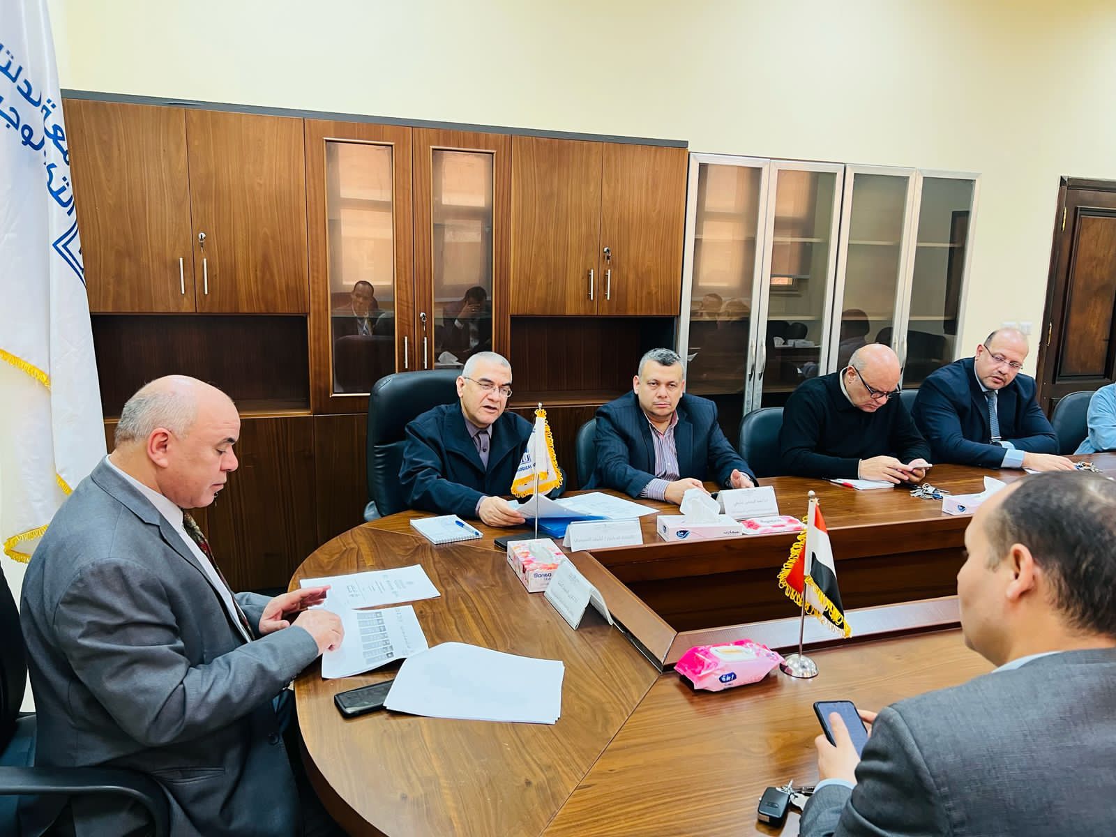 جامعة الدلتا التكنولوجية تعقد اجتماعًا تنسيقيًا للمشاركة في المبادرة الرئاسية “تحالف وتنمية”