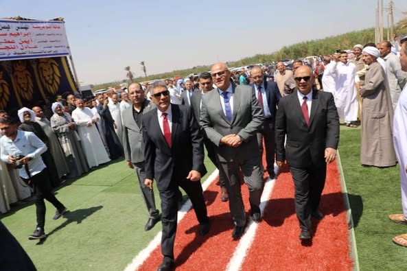 وزير الأوقاف ومحافظ الجيزة يفتتحان مسجد النور بقرية عرب أبو عريضة بمركز الصف .