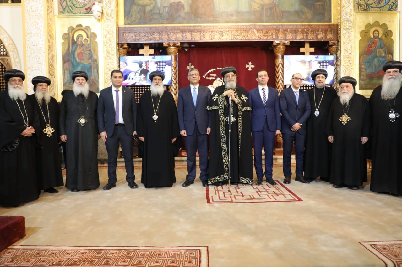 عاجل – افتتاح مبني الخدمات بمطرانية الجيزة للأقباط الأرثوذكس .