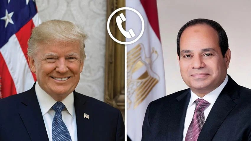 الرئيسان المصري والامريكي يبحثان تطورات الأوضاع في الشرق الأوسط وجهود الوساطة لاستعادة الهدوء للمنطقة