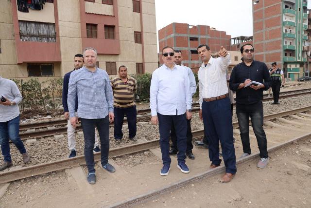 محافظ المنوفية يتابع أعمال رفع كفاءة كوبري الباجور العلوي.