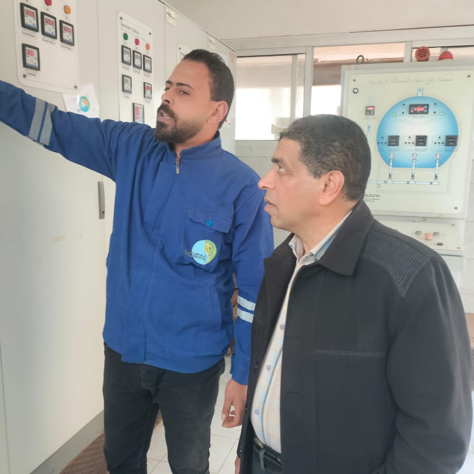 رئيس مياه المنوفية يتفقد محطة معالجه صرف صحى سبك الضحاك بالباجور .