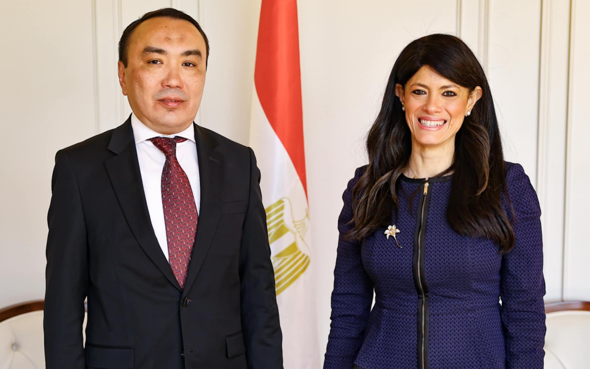 سفير كازاخستان بمصر يلتقى الوزيرة رانيا المشاط ويبحث معها استعدادات انعقاد الدورة السادسة للجنة المشتركة بين البلدين