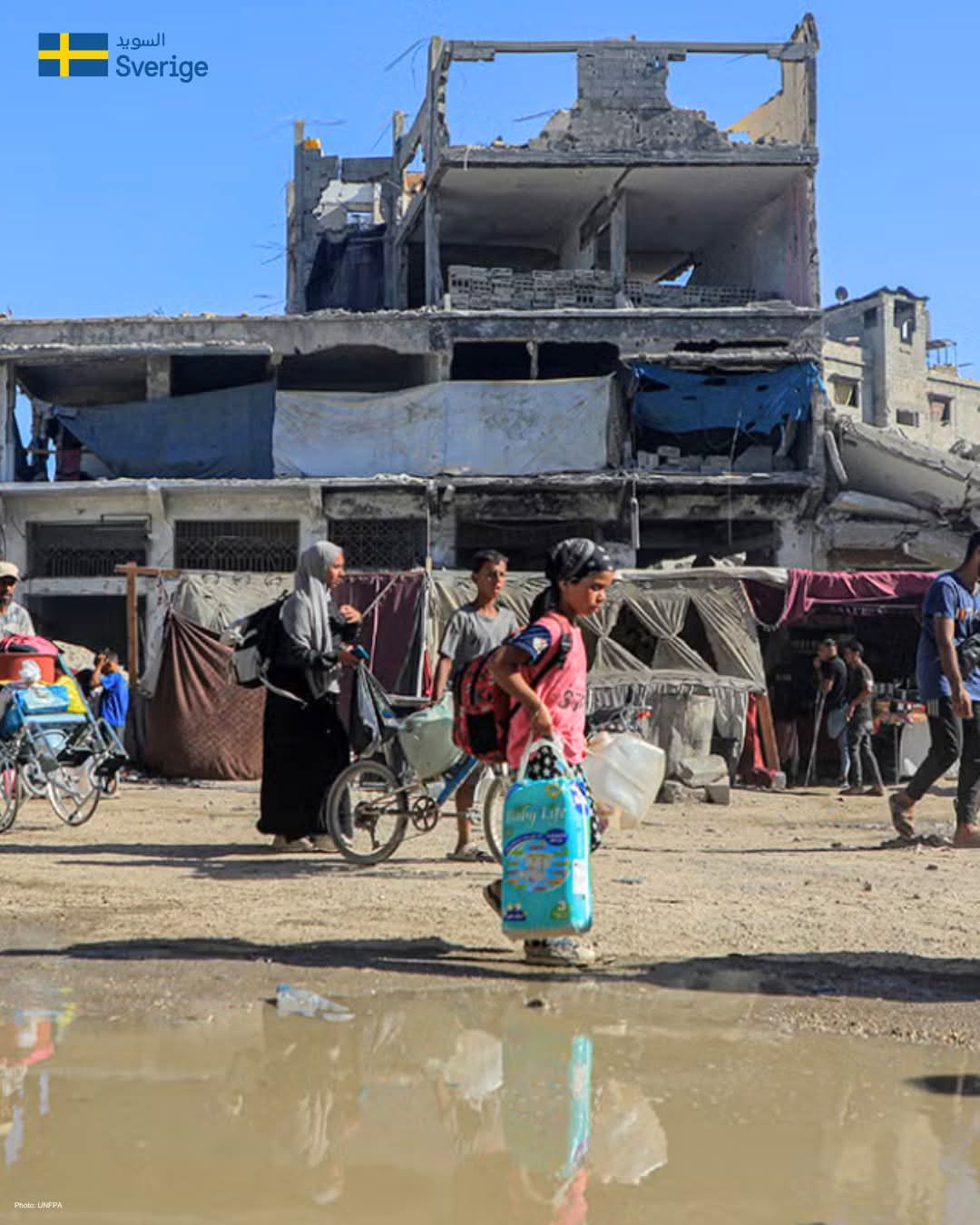 زيادة دعم السويد للمساعدات الإنسانية بمقدار 100 مليون كرونة سويدية