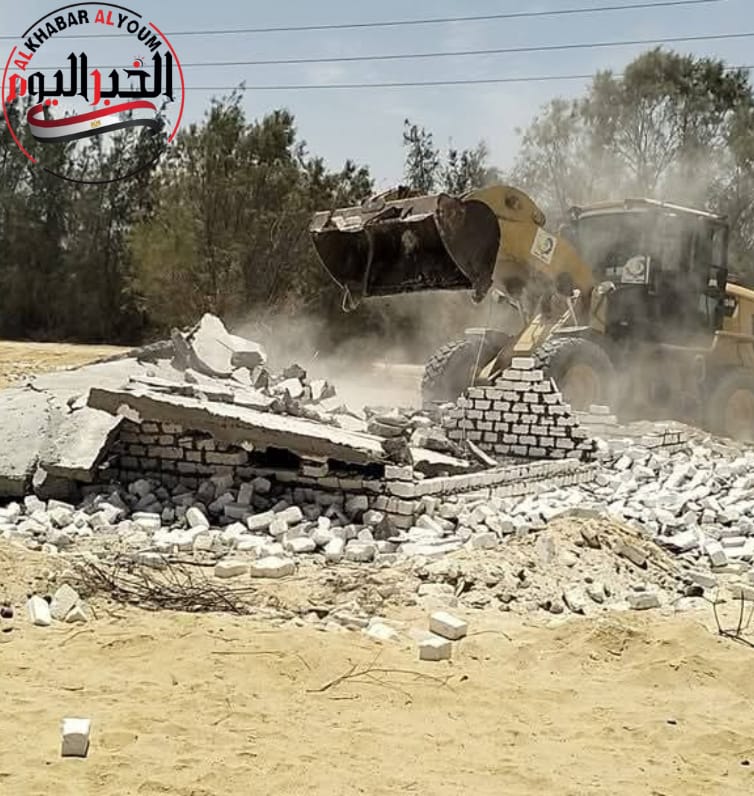 إزالة 27 حالة تعدى أول أيام الموجة الـ ٢٦ لإزالة التعديات بالبحيرة