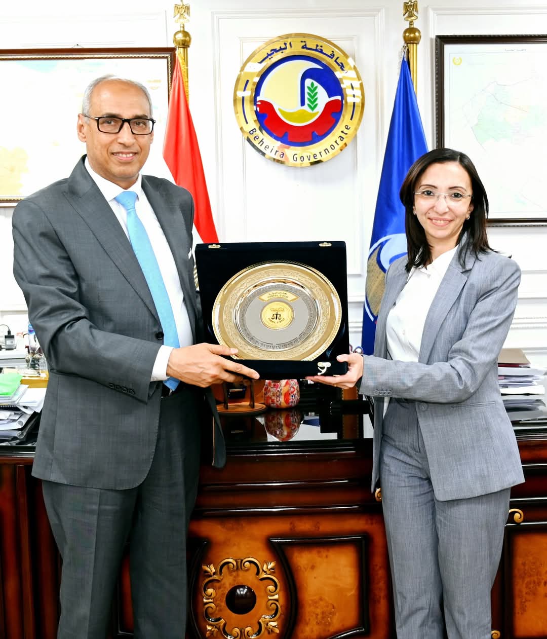 محافظ البحيرة تستقبل الأمين العام لمجلس الدولة