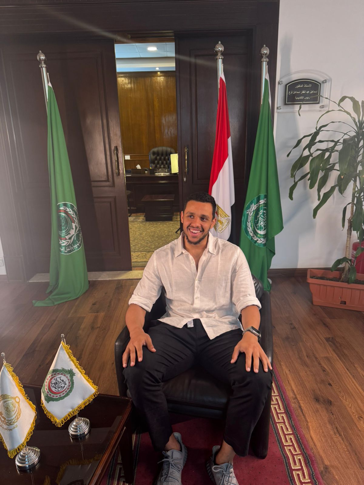 الأكاديمية العربية تكرم مصطفى عسل بعد تصدره التصنيف العالمي للإسكواش