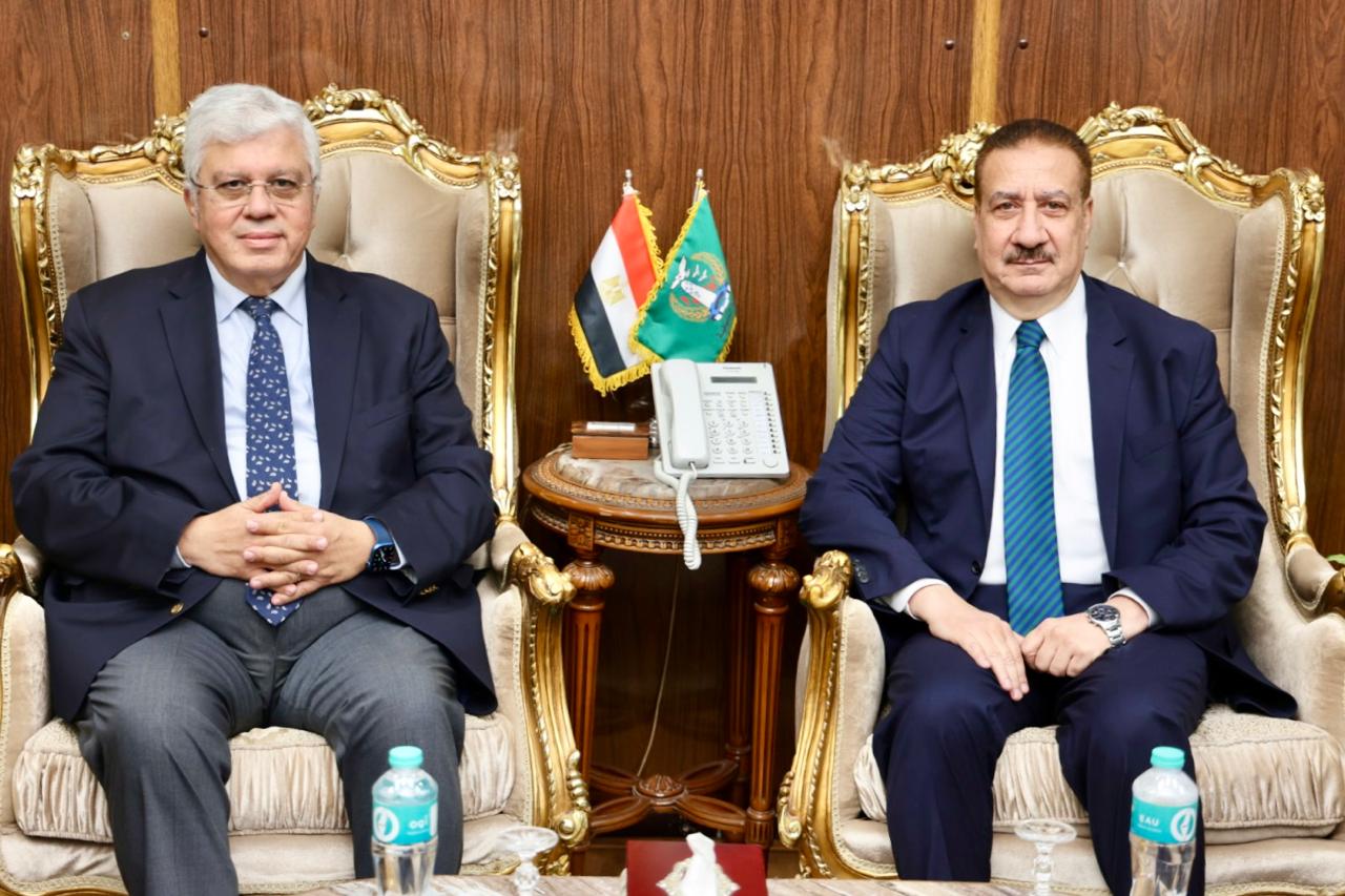 محافظ المنوفية يستقبل وزير التعليم العالى ورئيس الجامعة لافتتاح مركز القياس والتقويم
