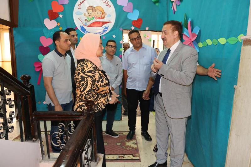محافظ المنوفية يتفقد منظومة العمل بمركز الدراسات الوطنية
