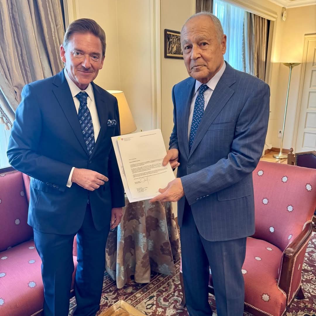 السفير السويسري الجديد بمصر يلتقى بالأمين العام لجامعة الدول العربية
