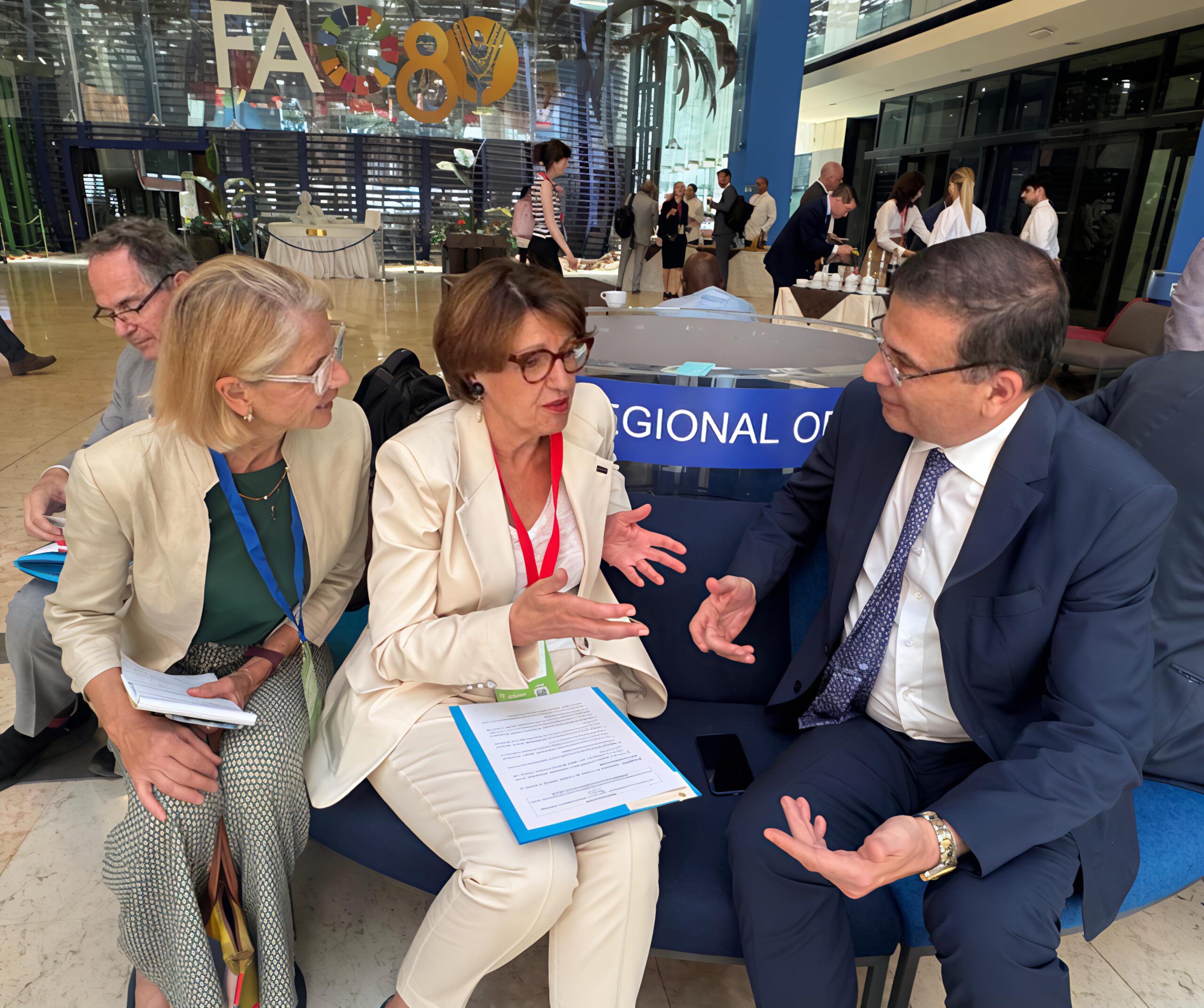 وزير الزراعة يلتقي نظيرته الفرنسية لبحث التعاون المشترك على هامش إجتماعات روما