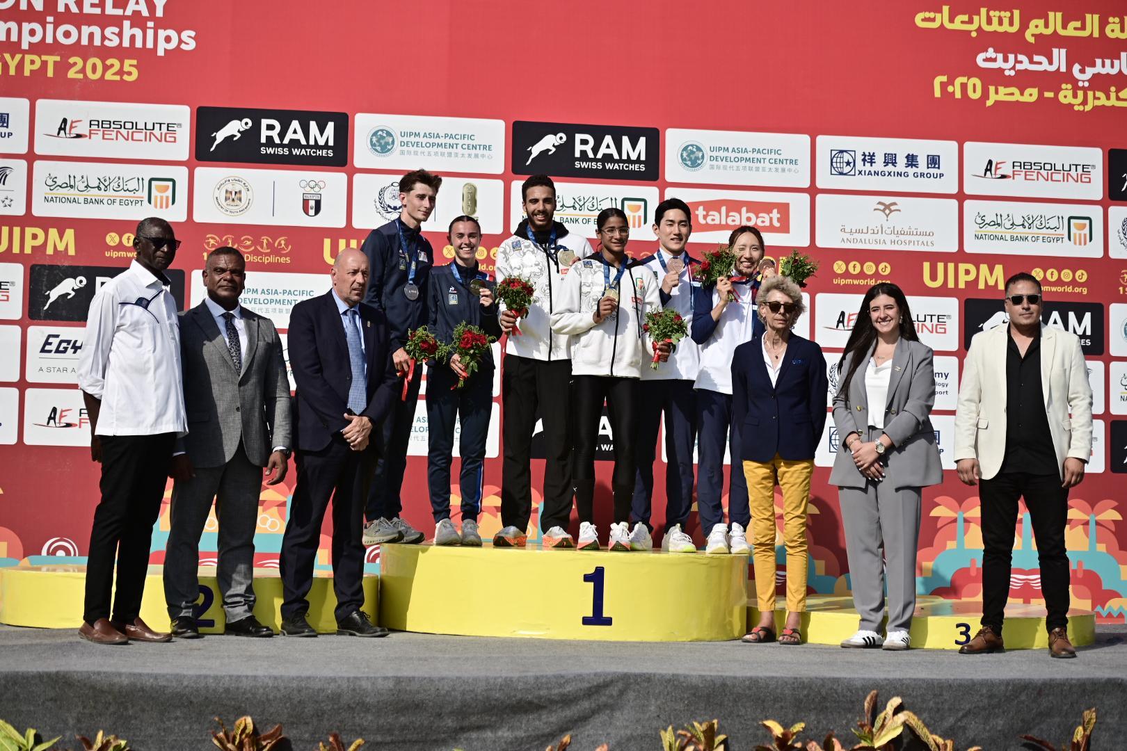 مصر تسيطر على جدول ميداليات بطولة العالم للتتابعات