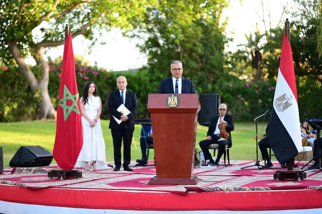 سفارة مصر بالمغرب تحتفل بالعيد القومي المصري.