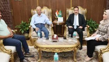 محافظ المنوفية يلتقى مستشار رئيس مجلس الوزراء للمشروعات القومية