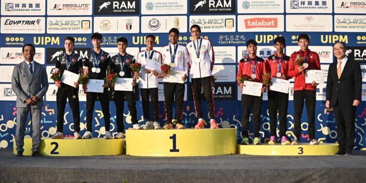 ذهبيتان و برونزية لمصر في نهائي الرجال ببطولة العالم لشباب الخماسي الحديث تحت 15 سنة