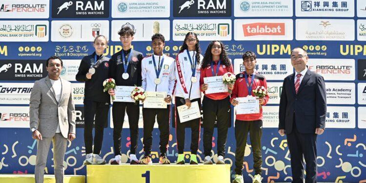 مصر تحصد ذهبية تتابع المختلط فى ختام بطولة العالم لشباب الخماسي الحديث تحت 15 سنة