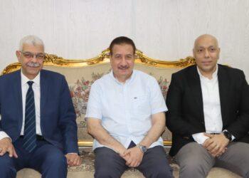 رئيس جامعة المنوفية ونائبيه يلتقون محافظ المنوفية لبحث سبل التعاون بعدد من ملفات العمل ويقدمون التهنئة لنائب المحافظ بعودته للعمل