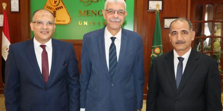 رئيس جامعة المنوفية يتراس إجتماع لجنة إختيار عميد كلية الهندسة الإلكترونية