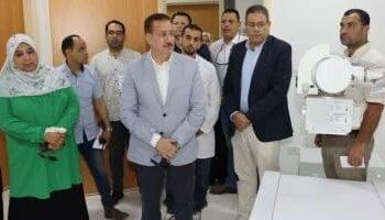 محافظ المنوفية يتابع منظومة العمل بمستشفى الشهداء العام