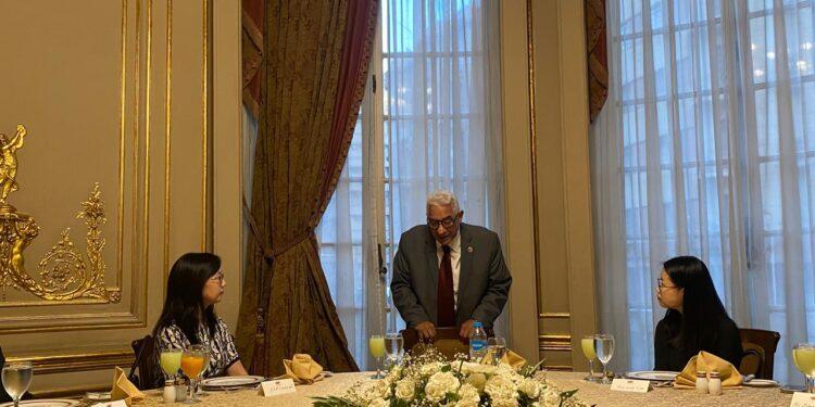 جمعية الصداقة المصرية الصينية تقييم مأدبة عشاء على شرف مستشارة السفارة الصينية الجديدة للشئون البرلمانية