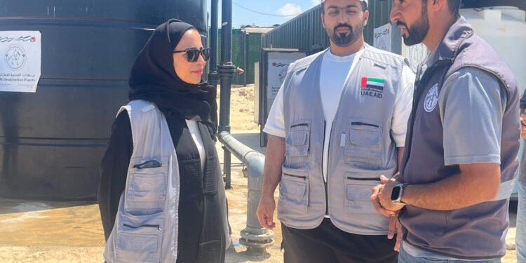 (بالصور) من الحدود المصرية إلى قطاع غزة..وكالة الإمارات للمساعدات الدولية تطلق خط مياة بقدرة ٢ مليون جالون يوميا