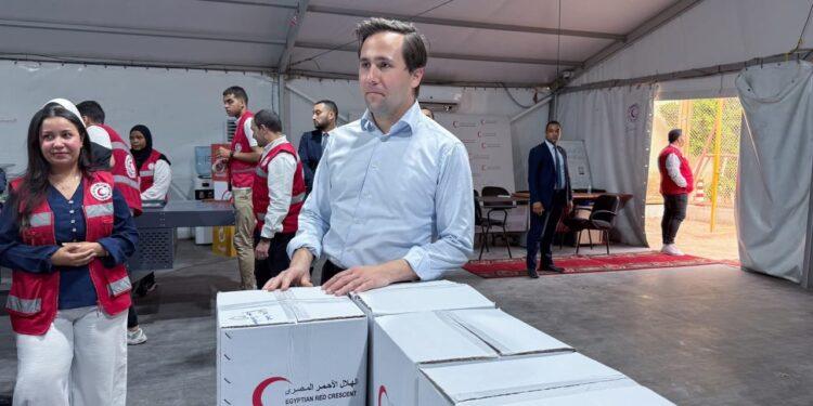 السويد تخصص 9 ملايين كرونة سويدية لدعم جهود الهلال الأحمر المصري في غزة