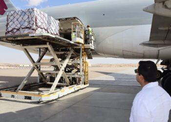 وصول الشحنة الرابعة من المساعدات الإنسانية الباكستانية لغزة ضمن الدفعة الحالية إلى مطار العريش الدولي