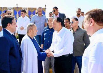 رئيس الوزراء يفتتح المحور المرورى الجديد لمدخل شبين الكوم