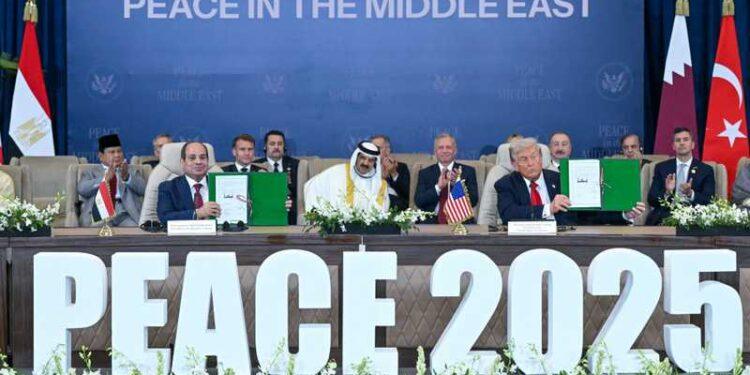 قادة أميركا ومصر وقطر وتركيا يوقعون على اتفاق غزة بشرم الشيخ