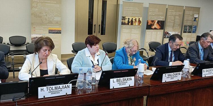 بيلاروسيا تعرض أولويات رئاسة الاتحاد الاقتصادي الأوراسي في فعاليات جنيف