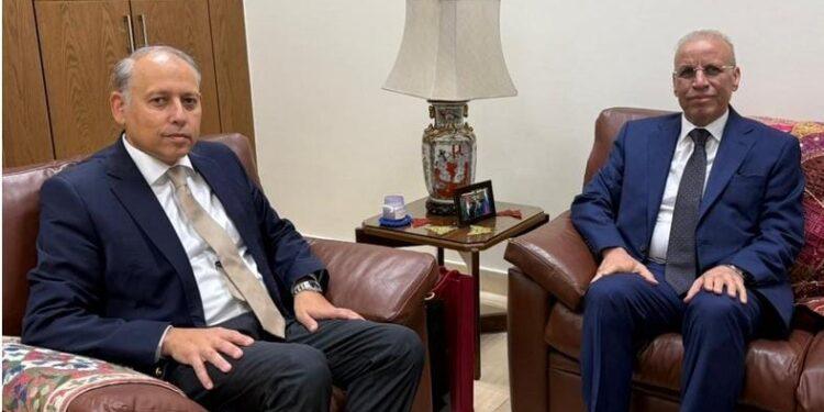 سفير العراق يلتقي بمساعد وزير الخارجية المصري.
