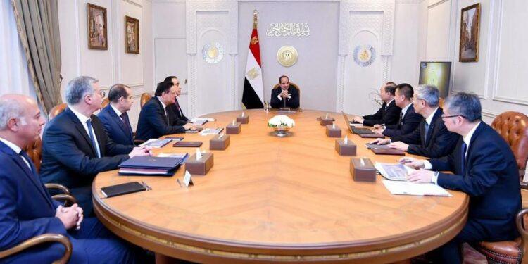 الرئيس السيسي يستقبل مو دينغيه رئيس مجلس إدارة مجموعة الصين الوطنية للهندسة الكيميائية