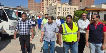 رئيس مياه المنوفية يتفقد جاهزية معدات الشركة في مواجهة الأزمات.
