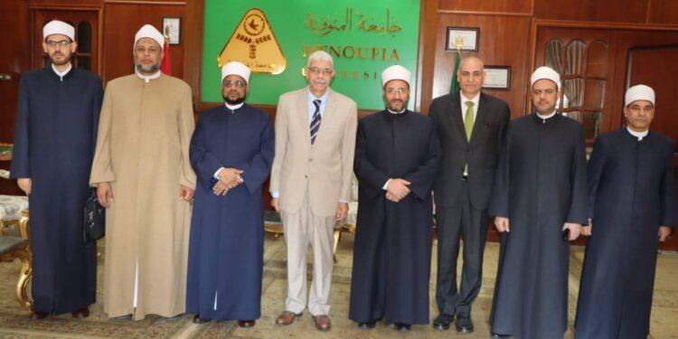 رئيس جامعة المنوفية يشهد انطلاق اسبوع الدعوة الاسلامية الثالث عشر “حول الإيمان في عصر العلم” بحضور قيادات الأزهر الشريف