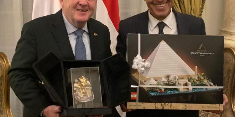 وزير الخارجية المصرى يلتقى نظيره الدنماركي لارس لوكا راسموسن لبحث سبل تعزيز الشراكة الاستراتيجية بين الدنمارك ومصر،