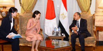 وزير الخارجية يستقبل مبعوثة رئيسة الوزراء اليابانية وزيرة الدولة للشئون الخارجية