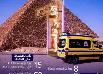 الدكتور خالد عبدالغفار يواصل المتابعة الدقيقة لتنفيذ خطة التأمين الطبي الشاملة لاحتفالية افتتاح المتحف المصري الكبير