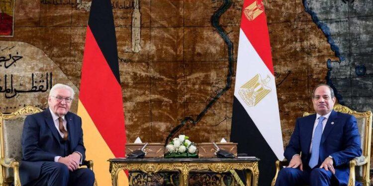 الرئيس الألماني فرانك-فالتر شتاينماير يلتقى الرئيس عبد الفتاح السيسي.
