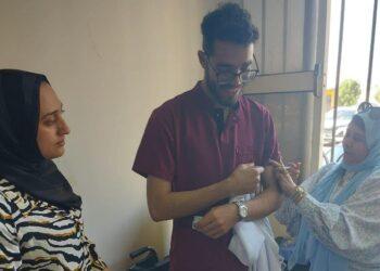 تطعيم طلاب طب الاسنان بجامعة بني سويف ضد الأمراض الفيروسية